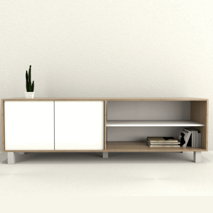 Mesa Tv Rack Minimal 4100 Push 1.80m - Imagen 7