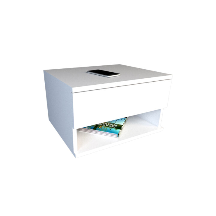 Mesa Luz Minimal 6448 Flotante Cajon Estante 0.45m
