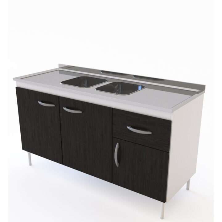 Bajo Mesada Cocina Alfa 3 Puertas 1.40m - Imagen 2