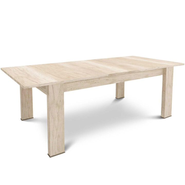 Mesa Comedor Moderna Capri Extensible Patas Melamina Helsinky 1.80m