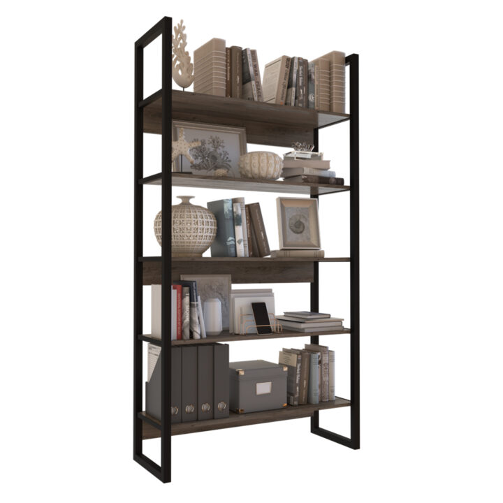 Biblioteca Estanteria Industrial Steel 5 Estantes 0.89m - Imagen 2