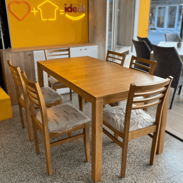 Mesa Comedor Madera Maciza Pino MC119 Miel 1.30m - Image 2