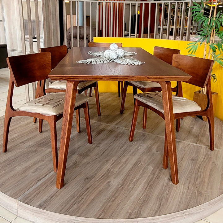 Mesa Comedor Madera Maciza Paraiso Contemporanea MC238 2.20m