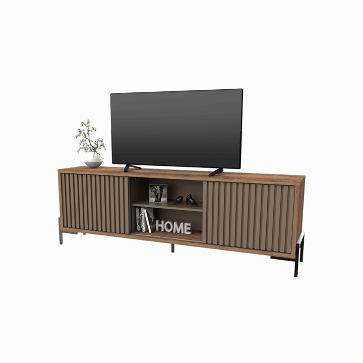 Mesa Tv Rack Metalwood Rod 1.80m - Imagen 2