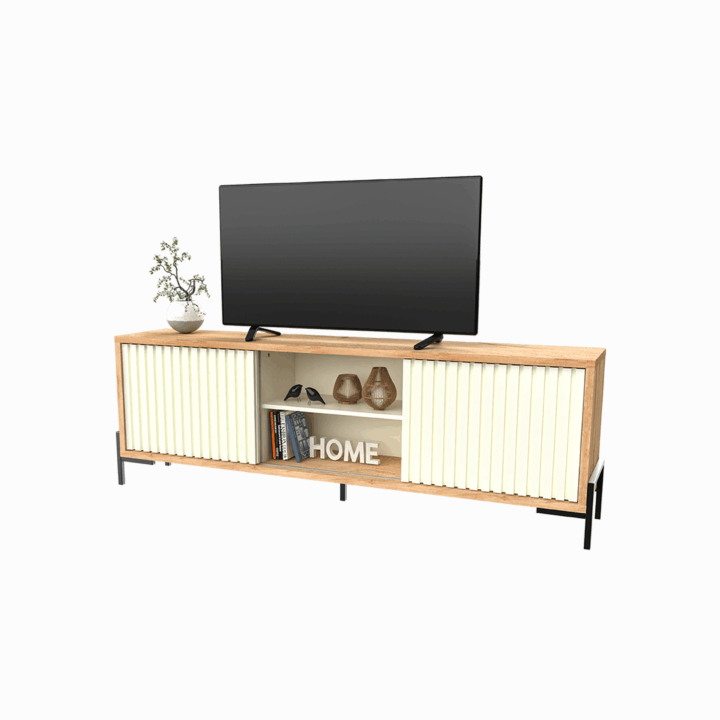 Mesa Tv Rack Metalwood Rod 1.80m