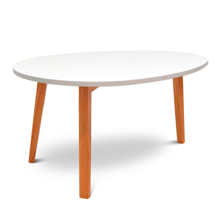 Mesa Ratona Ovalada Selma Blanco/Haya
