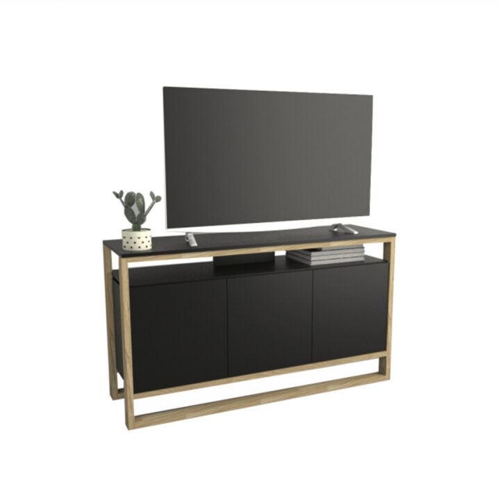 Mesa Tv Rack Chic 4200 3 Puertas 1.33m - Image 2
